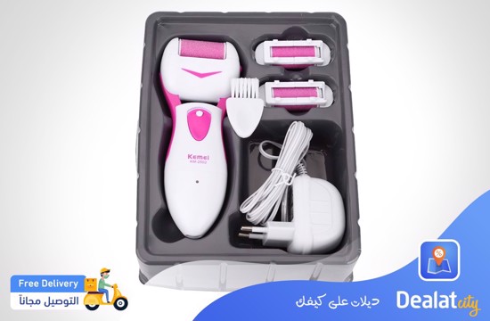 Kemei KM - 2502 New 3 in 1 Portable Electric Lady Foot Callus Remover - DealatCity Store