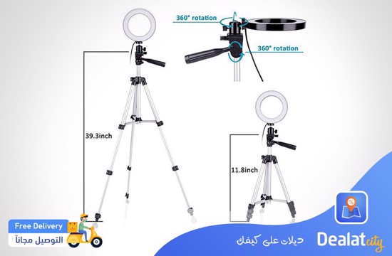 Selfie led ring light with tripod -  DealatCity Store