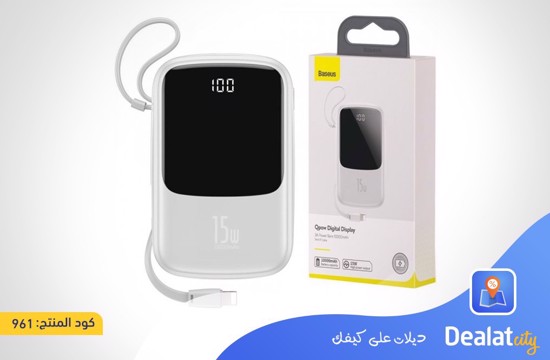 Baseus Qpow Digital Display 3A Power Bank - DealatCity Store	