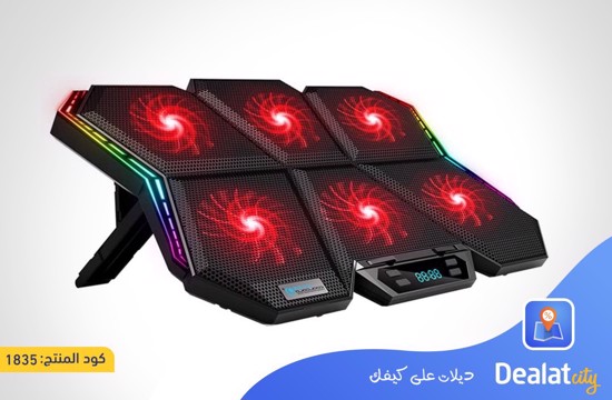 COOLCOLD K40 RGB Laptop Cooler 6-Fan - DealatCity Store