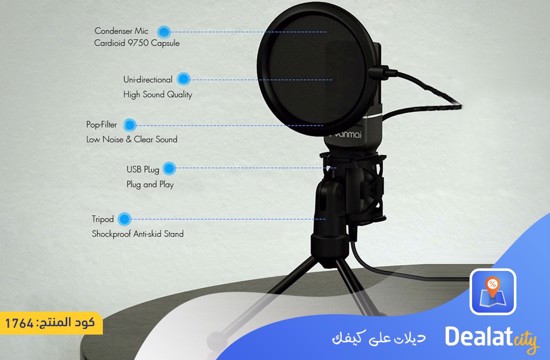 Yanmai SF-777 Desktop USB Microphone Condenser - DealatCity Store	