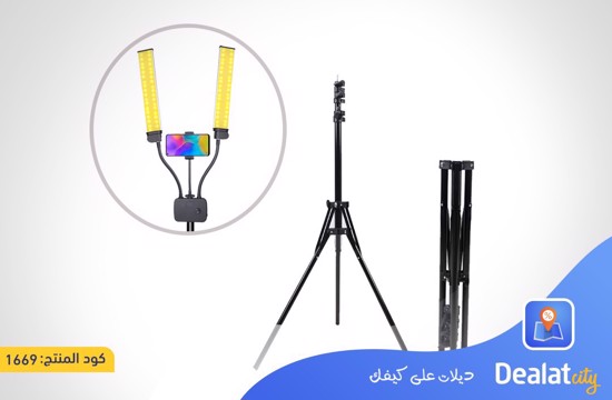 Double Arms Photographic Lighting Fill Light with Tripod - DealatCity Store	