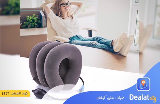 3-layered Inflatable Neck Massage Pillow - DealatCity Store	