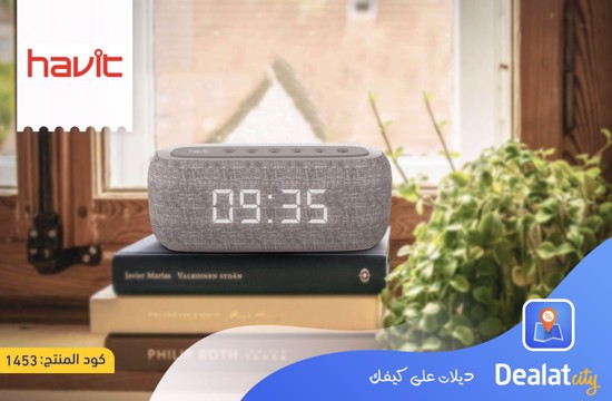 HAVIT M29 Bluetooth Speaker with Radio and Clock - DealatCity Store	