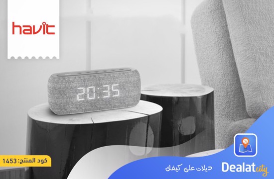 HAVIT M29 Bluetooth Speaker with Radio and Clock - DealatCity Store	