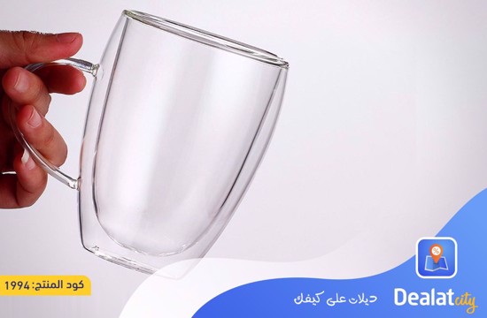 Heat Resistant Double Wall Glass Cup - DealatCity Store