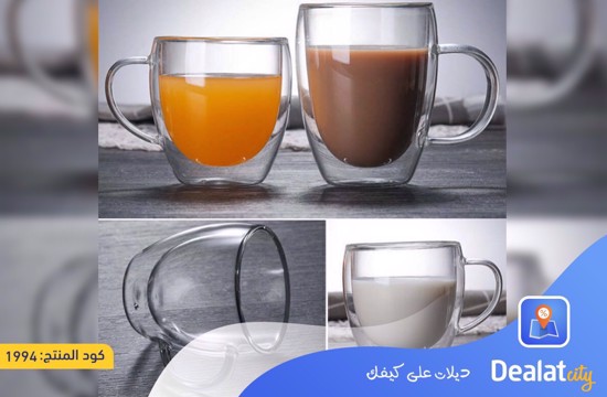 Heat Resistant Double Wall Glass Cup - DealatCity Store