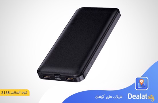 Rock P86 Power Bank 10000mAh 2 USB Port - DealatCity Store