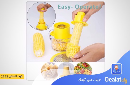 2 In 1 Multi Function Corn Stripper, Peeler, Slicer And Corn Spiralizer - DealatCity Store