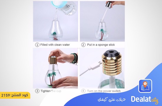 USB Portable Desktop Bulb Air Humidifier - DealatCity Store