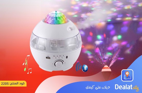 Humidifier USB Powered with Bluetooth Speaker LED Night Lamp - DealatCity Store