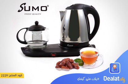 SUMO 1800 W 3 IN 1 TEA TRAY SET ELECTRIC STAINLESS STEEL KETTLE - DealatCity Store