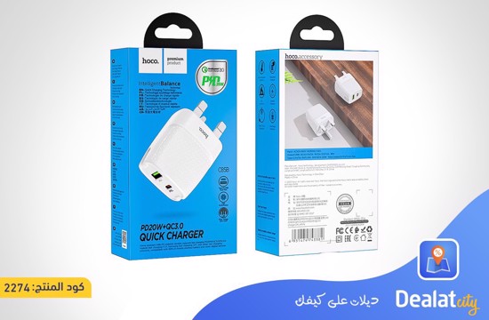 Hoco C85B Wall charger “C85B Bright” - DealatCity Store