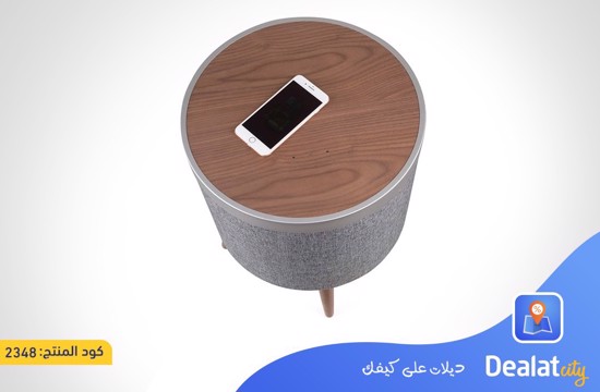 Smart Side Table with Bluetooth Speakers, Wireless Charging - DealatCity Store