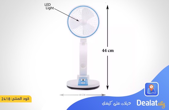 Folding Fan LED Table Lamp - DealatCity Store