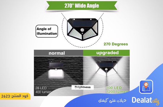 Solar Interaction Wall Lamp Motion Sensor LED COB Light - DealatCity Store