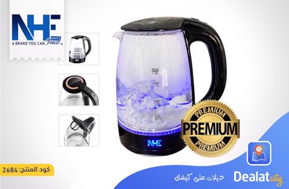 NHE Glass Kettle 1.8LTR NHK-1821 - DealatCity Store