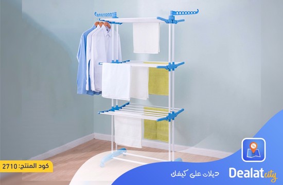 3 Layers clothes storage hanger organizer drying rack - DealatCity Store