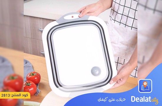 Multifunction Folding Cutting Board Plastic Storage Basket - DealatCity Store