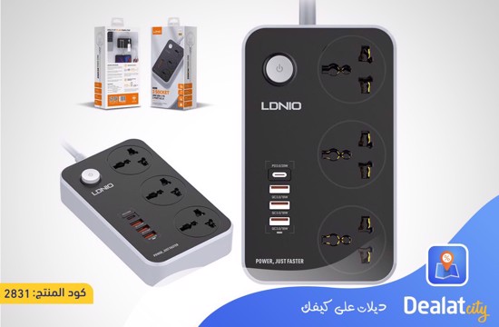 LDNIO SC3412 38W PD20W Power Strip - DealatCity Store