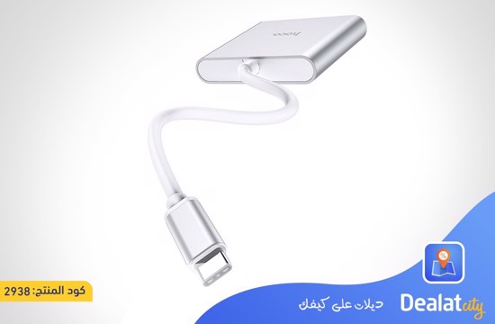 Hoco Type-C hub “HB14 Easy use” USB3.0+HDMI+PD - DealatCity Store