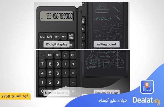 Calculator Writing board combines a calculator with LCD writing board - DealatCity Store