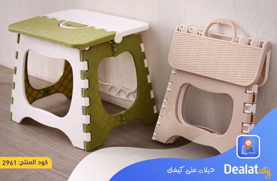 Thick Plastic Stool Hand Folding Pattern Stool - DealatCity Store