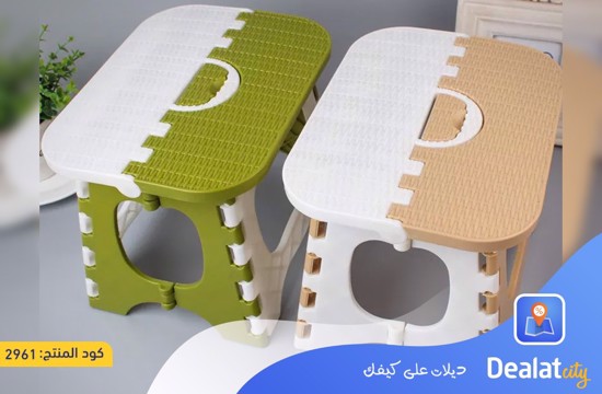 Thick Plastic Stool Hand Folding Pattern Stool - DealatCity Store