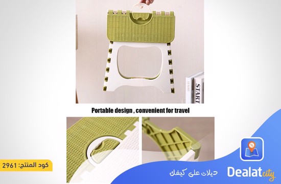 Thick Plastic Stool Hand Folding Pattern Stool - DealatCity Store