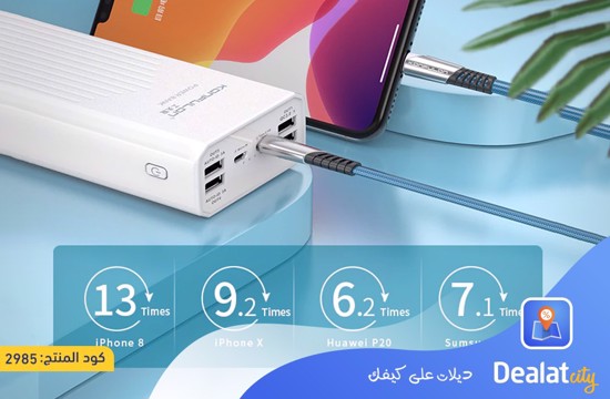 Konfulon P40Q Power Bank QC 3.0 20W 40000mAh - DealatCity Store