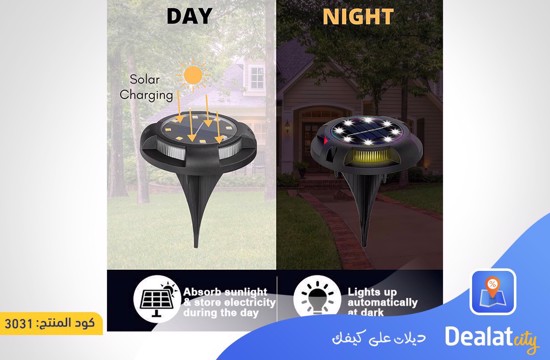 4 Pack 12 LED Lights Solar Ground Lights - DealatCity Store