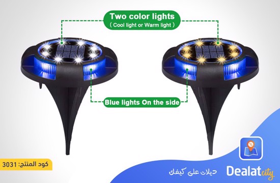 4 Pack 12 LED Lights Solar Ground Lights - DealatCity Store