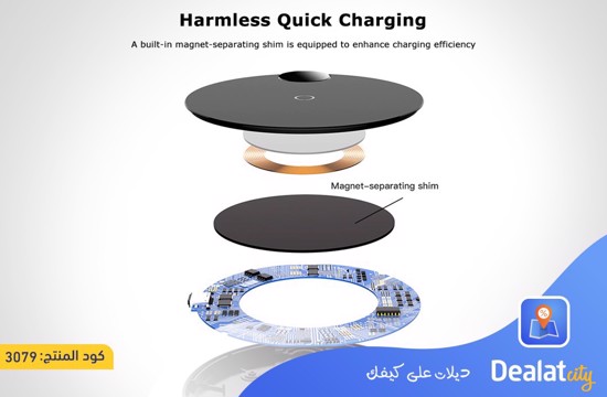 Baseus 15W Digital LED Display Wireless Charger - DealatCity Store