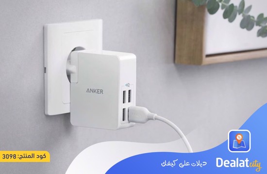 Anker PowerPort Lite Wall Charger,4 USB Ports, 27 Watt - DealatCity Store