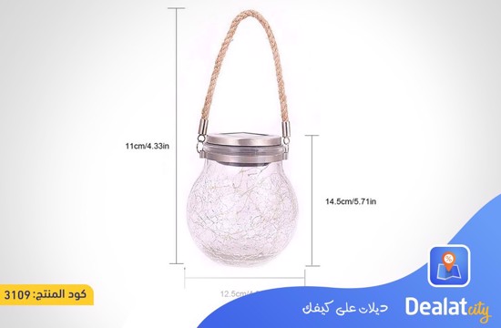 LED Solar Mason Jar Fairy String Lights - DealatCity Store