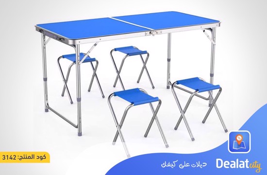 Portable Folding Table with 3 Adjustable Height - DealatCity Store