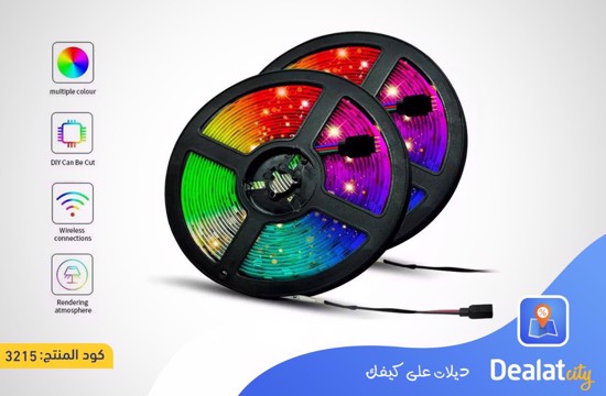 Bluetooth Wifi LED Strip Lights RGB 5050 SMD - DealatCity Store