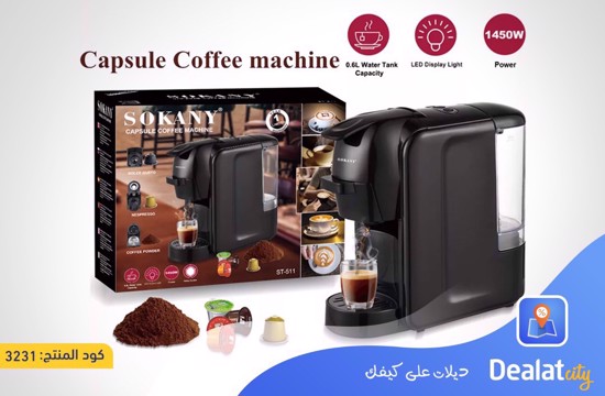 Sokany 1450W Multiple Capsule Espresso Coffee Machine - DealatCity Store