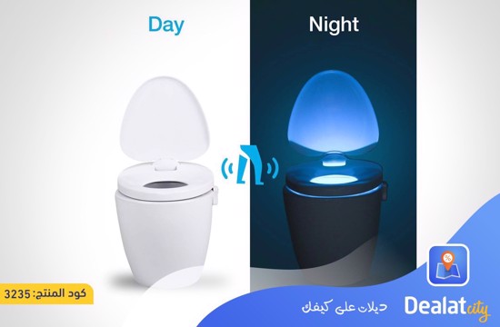 8-color Motion Sensor Automatic LED Light WC Toilet Light Bathroom Light - DealatCity Store