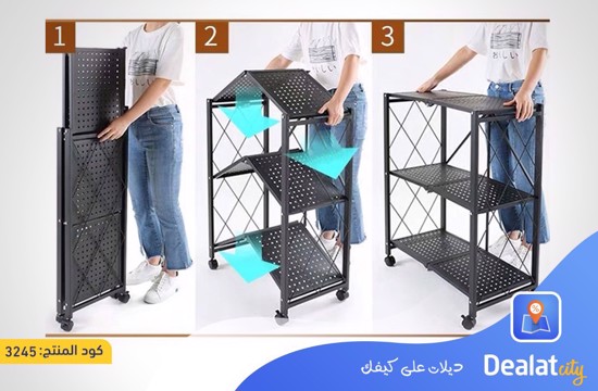 Multi-tier (3 Layers & 4 Layers) storage rack shelf - DealatCity Store