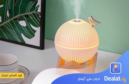 330 ml USB Cool Mist Maker Air Humidifier With Warm LED Lamp Mini Aroma Diffuser - DealatCity Store