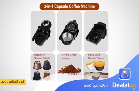 1400W 3 in 1 Multi Capsule Coffee Maker 600ml - DealatCity Store