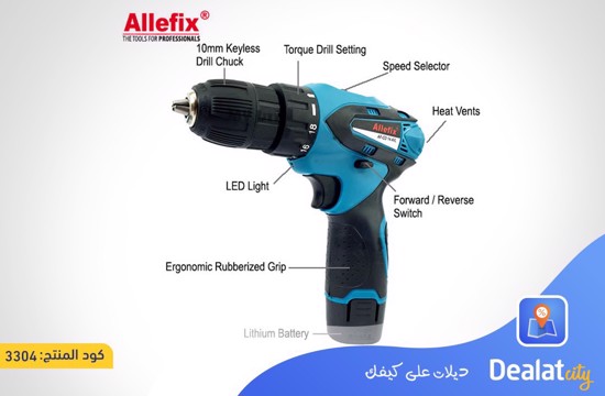 ALLEFIX 18V CORDLESS DRILL 2 SPEED AND TORQUE GRIP - DealatCity Store	