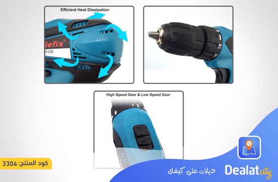 ALLEFIX 18V CORDLESS DRILL 2 SPEED AND TORQUE GRIP - DealatCity Store	