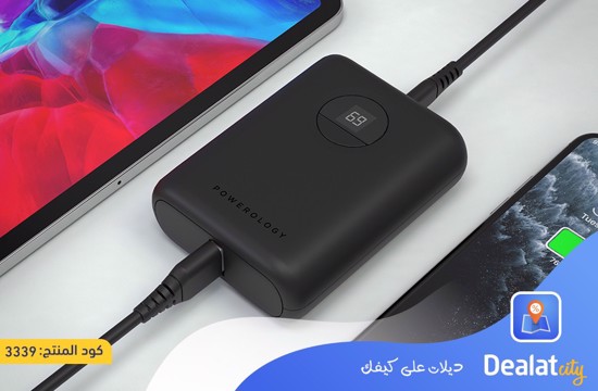 Powerology Ultra-Compact PD Power Bank 10000mAh - dealatcity