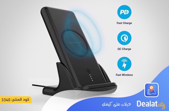 Powerology 2 In 1 Wireless Power Bank 10000mAh - dealatcity