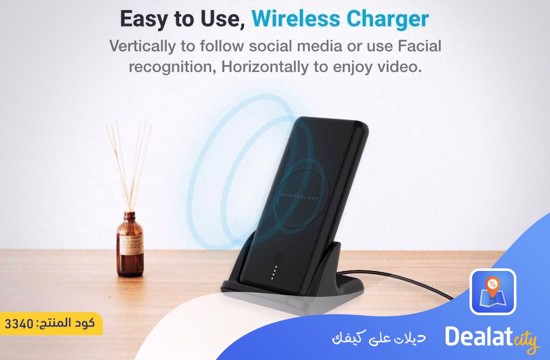 Powerology 2 In 1 Wireless Power Bank 10000mAh - dealatcity