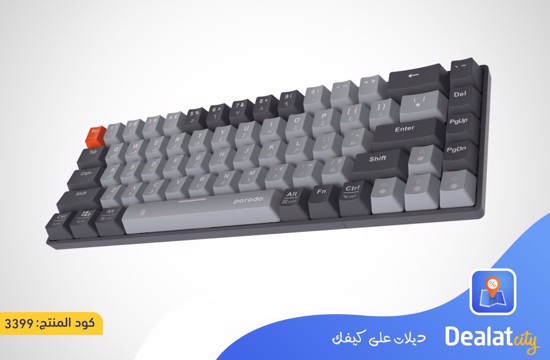 Porodo 68-Keys Wireless Mechanical Keyboard - dealatcity store