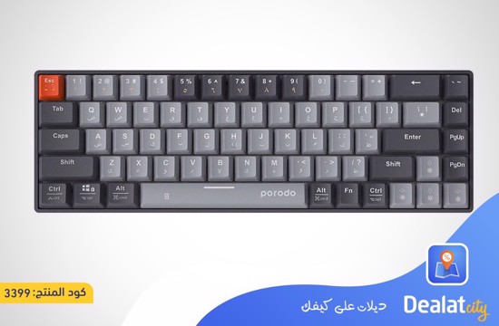 Porodo 68-Keys Wireless Mechanical Keyboard - dealatcity store