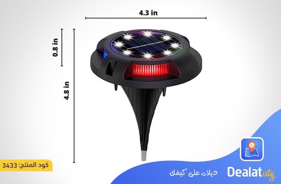 RGB LED Lights Solar Ground Light - dealatcity store